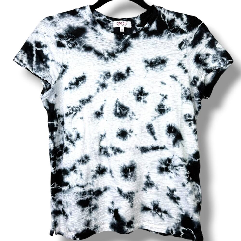 GOLDIE Lewinter NWOT Tie Dye Boy Tee Short Sleeve Oversized Boyfriend T-Shirt XS